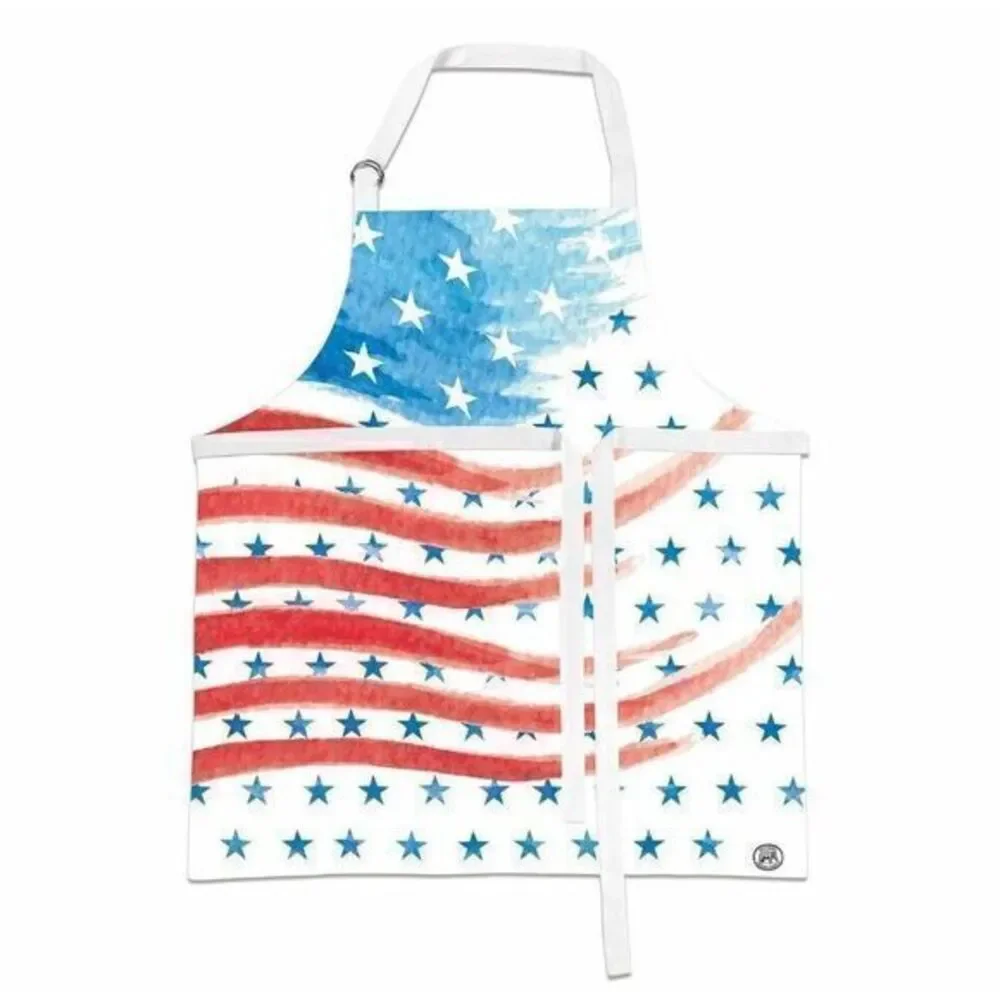 Michel Design Works ~ Chef Children's  Apron‎ Red White & Blue 4th Of July